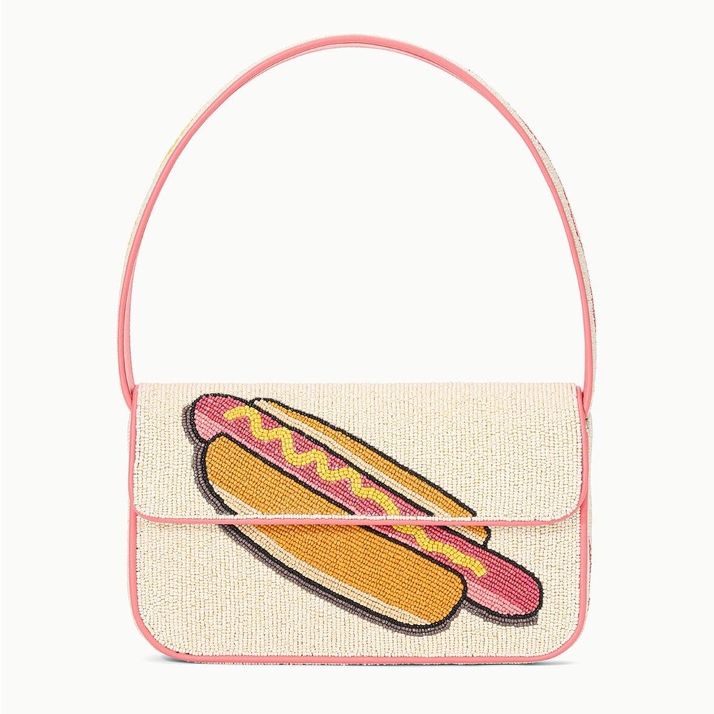 STAUD BEADED TOMMY BAG VIRAL DOG DAYS HOT DOG - Picture 6 of 13